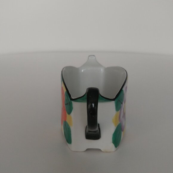 RARE * VTG Handled Hand Painted Trinket Dish Sugar Server Japan Meito Fine China - Picture 3 of 5